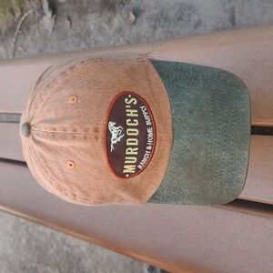 MURDOCHS Stitched Patch Embroidered Strapback Rust Orange Green Cap Hat